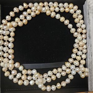 Elegant Akoya Pearl Long Necklace